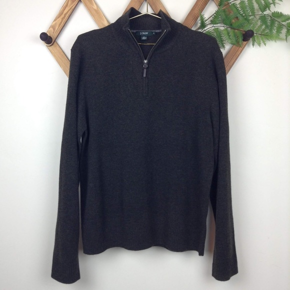 J. Crew Other - J. Crew Men's Lambs Wool Quarter Zip Sweater